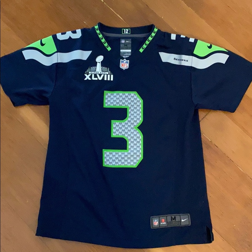 SEAHAWKS Russell Wilson Jersey (Super Bowl)
